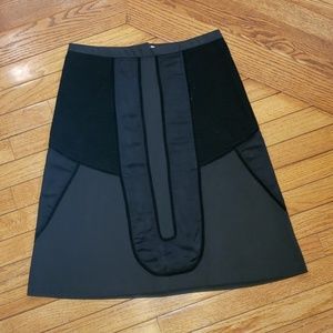 Jil Stuart A line detailed RUNWAY Black  skirt